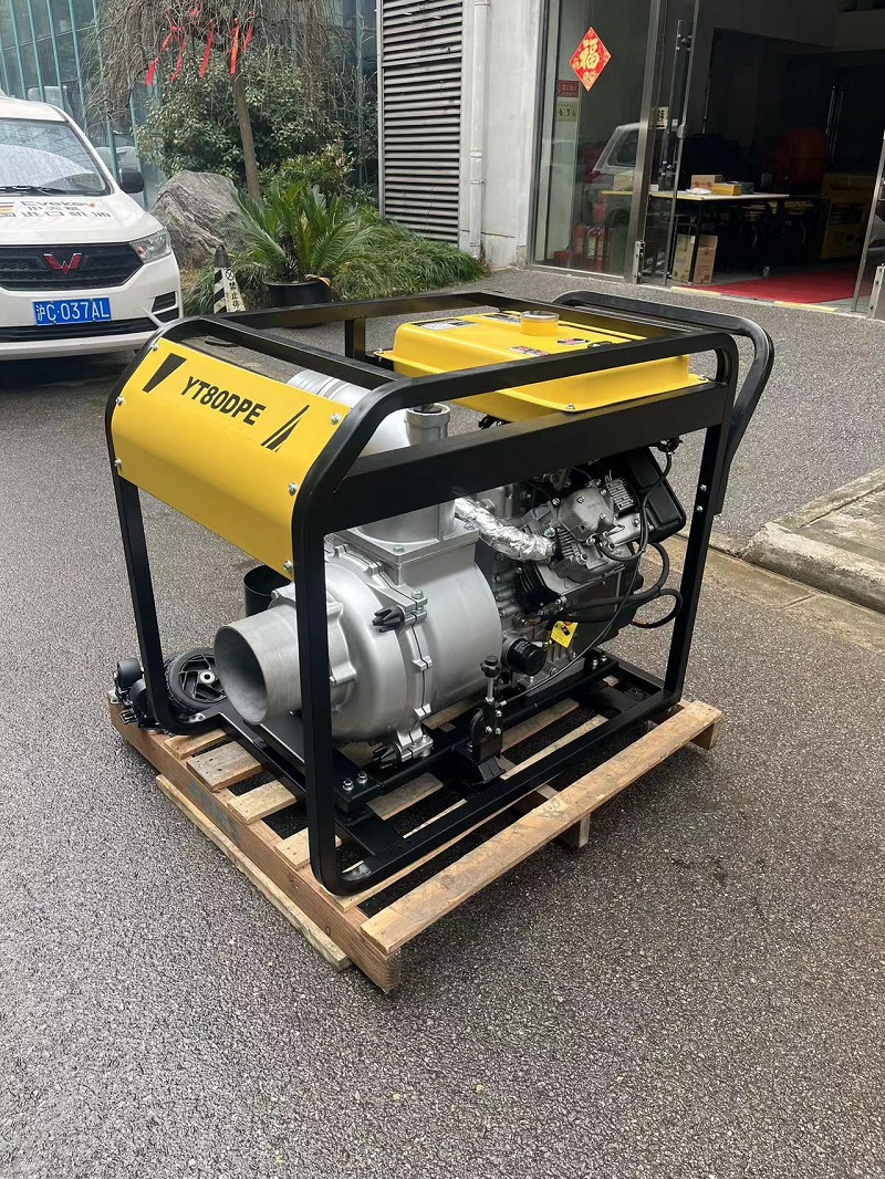 伊藤动力8寸柴油机水泵YT80DPE大流量水泵研发成功！